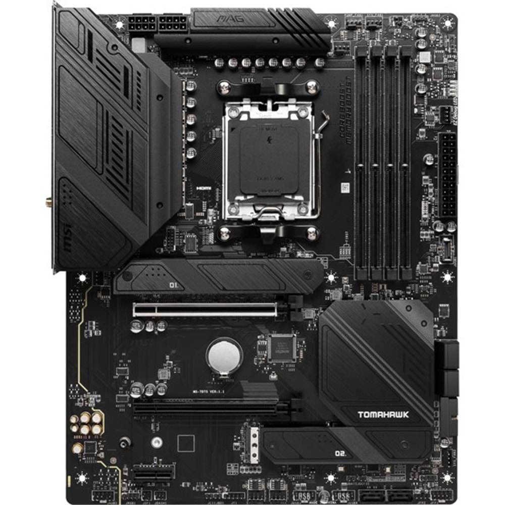MSI MAG B650 TOMAHAWK WIFI DDR5 HDMI DP PCIe 16X v4.0 AM5 ATX