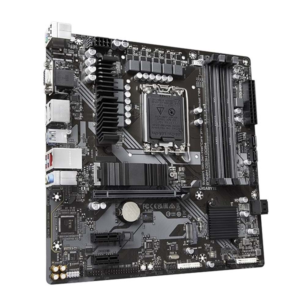 GIGABYTE B760M DS3H DDR4 HDMI TYPE-C DP PCIe 16X v4.0 1700p mATX