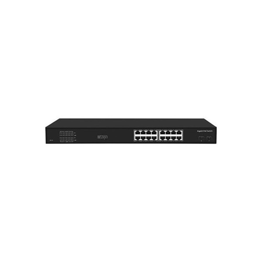 ODS 16port 200w FULL PoE 08ODS-16GP2U2S-200 GIGABIT 2X SFP Yönetilemez Switch