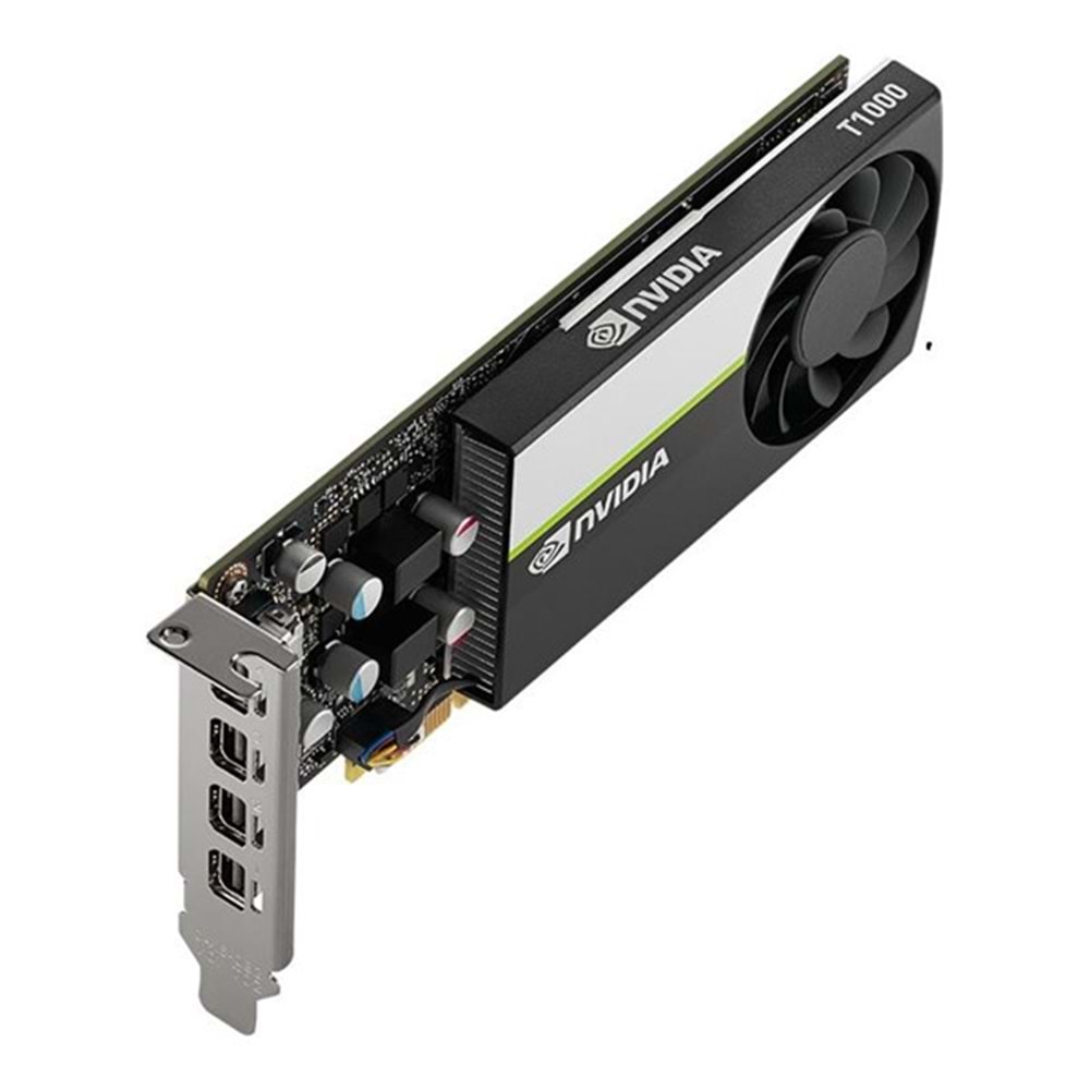 PNY T1000 8GB VCNT1000-8GB-SB GDDR6 128bit 4X mDP PCIe 16X v3.0 Kutusuz