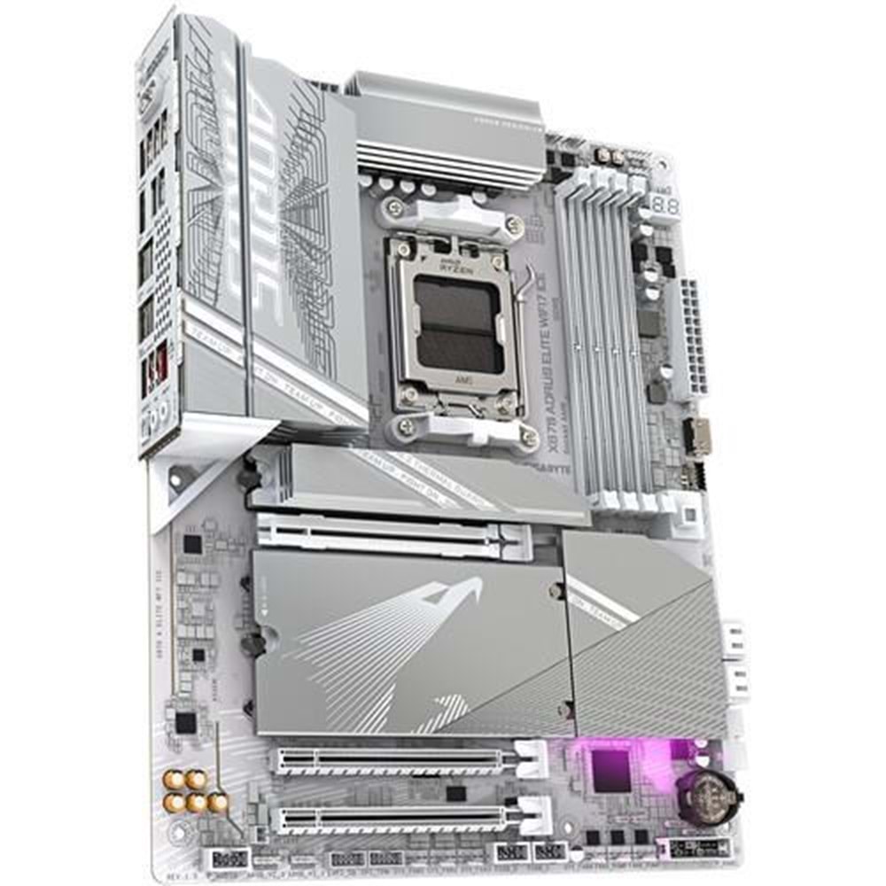 GIGABYTE X870 AORUS ELITE WIFI-7 ICE DDR5 HDMI DP PCIe 16X v5.0 AM5 ATX