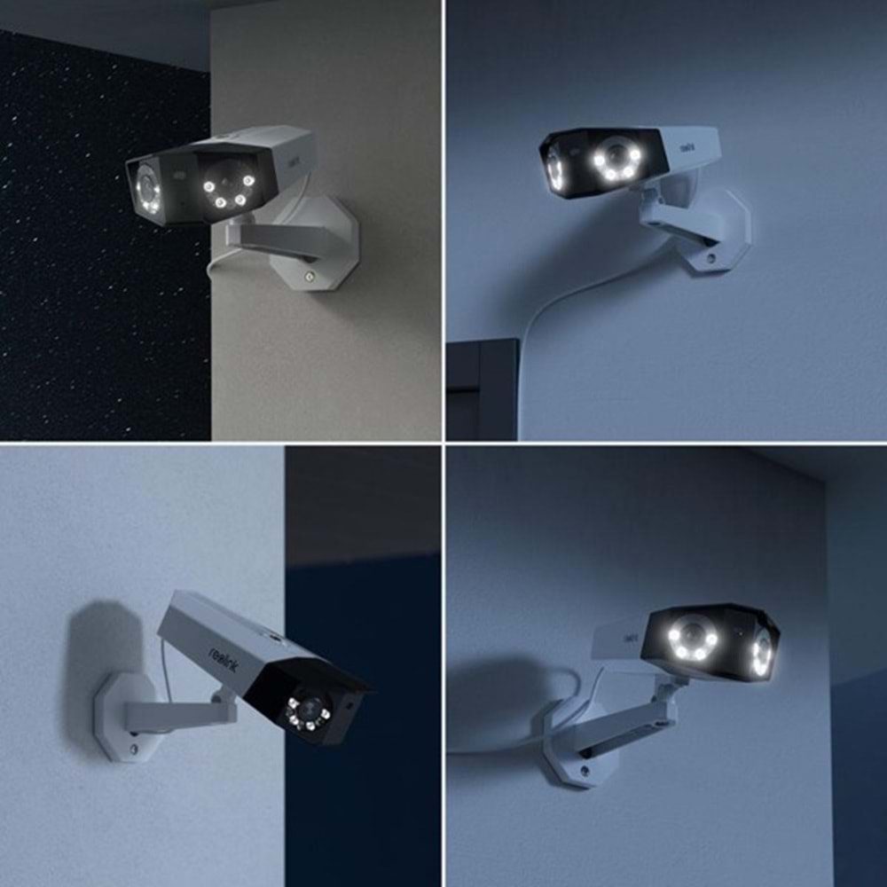 REOLINK 8MP PANORAMİK 3,2MM Duo 2 IP Güvenlik Kamerası PoE IP65, Renkli