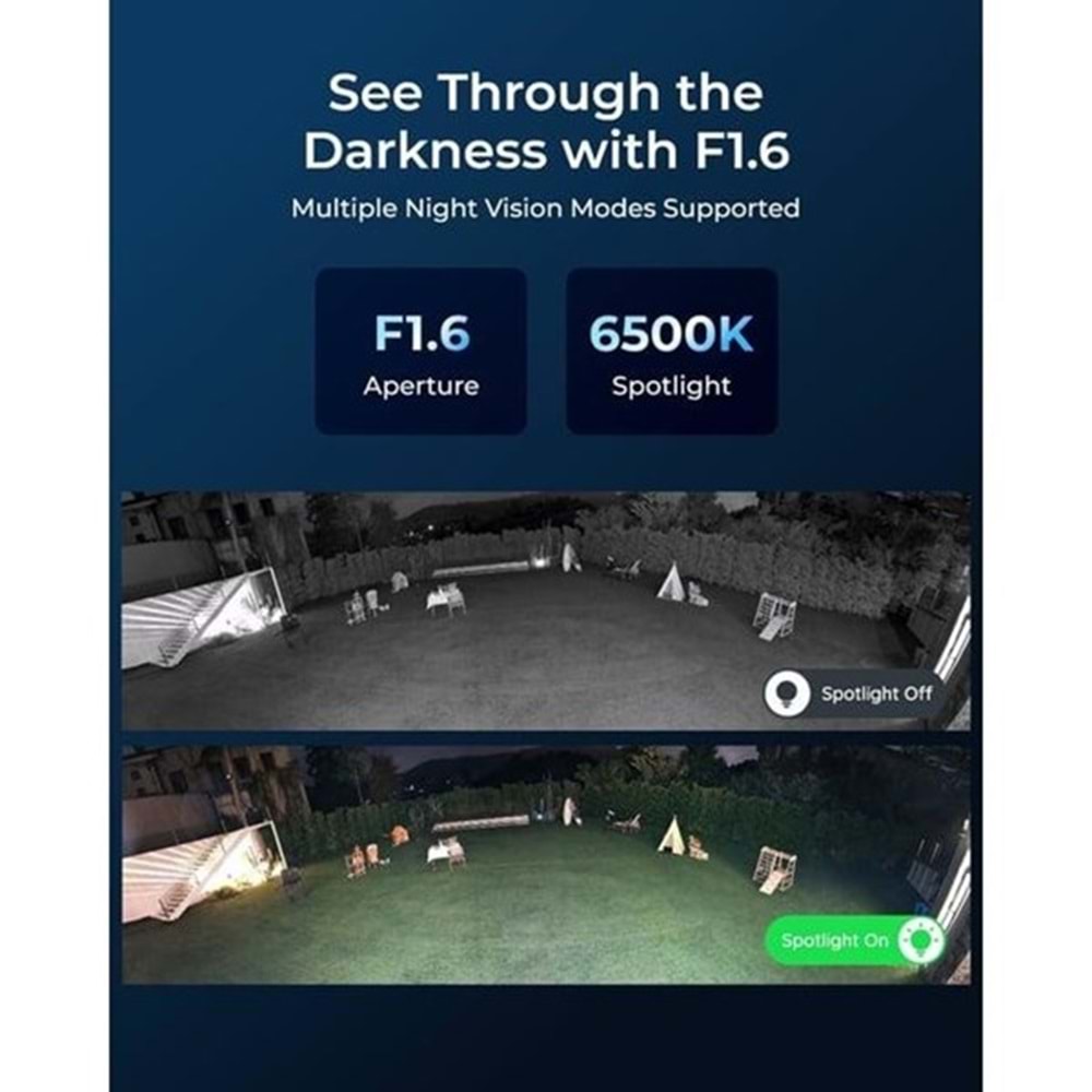 REOLINK 16MP PANORAMİK 2,8mm Duo 3 IP Güvenlik Kamerası PoE IP65, Renkli