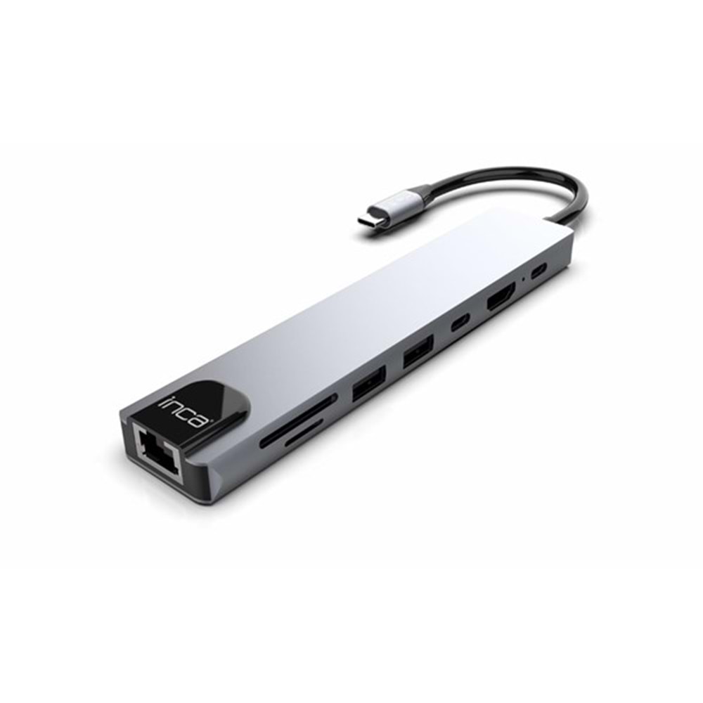 INCA ITPC-7T 0.15metre 7in1 Çok Portlu Görüntü Adaptörü 4K