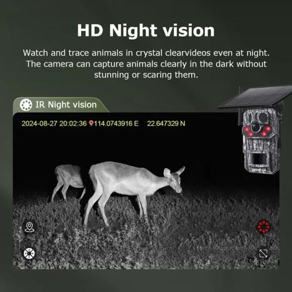 AVENIR 3MP SOLAR AV-S443H GPS BLACK LIGHT 4G FOTOKAPAN