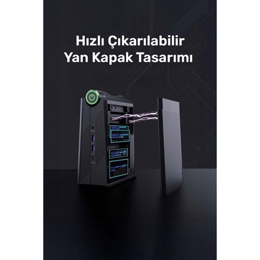 RAXIUS MP AM08 PRO R7 780M-845HS001 RYZEN 7 8845HS 8GB RAM 512GB NVME O/B UHD FDOS MINI PC
