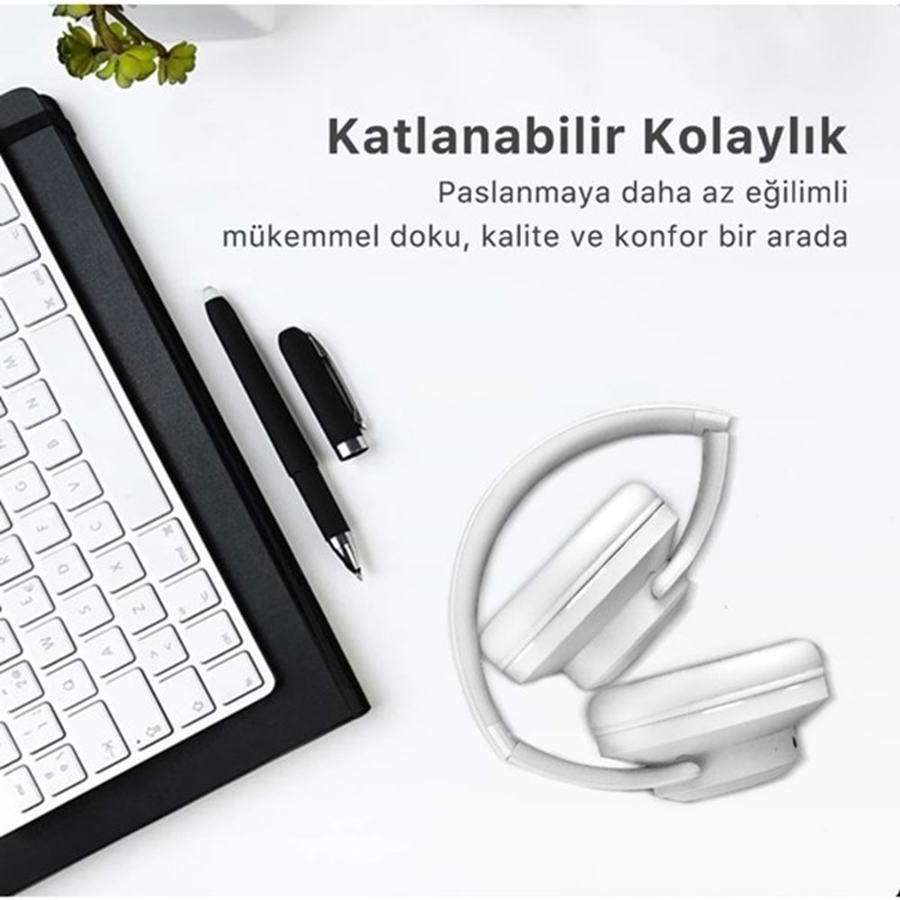BİX BH2-IG BUZ GRİSİ SOUNDCRAFT BH2 KATLANABİLİR KULAKÜSTÜ KABLOSUZ KULAKLIK