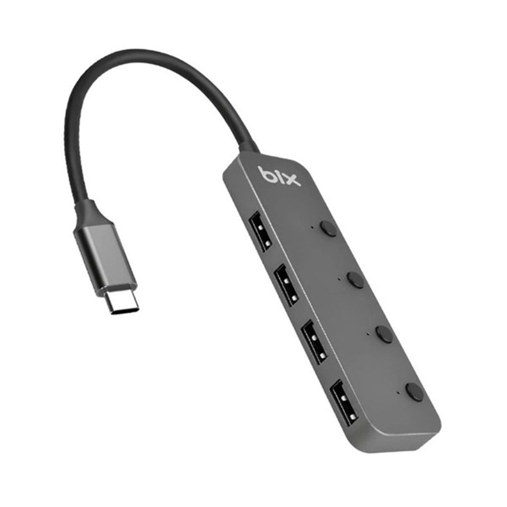 BİX BX20HB 4 port Type C USB Dönüştürücü