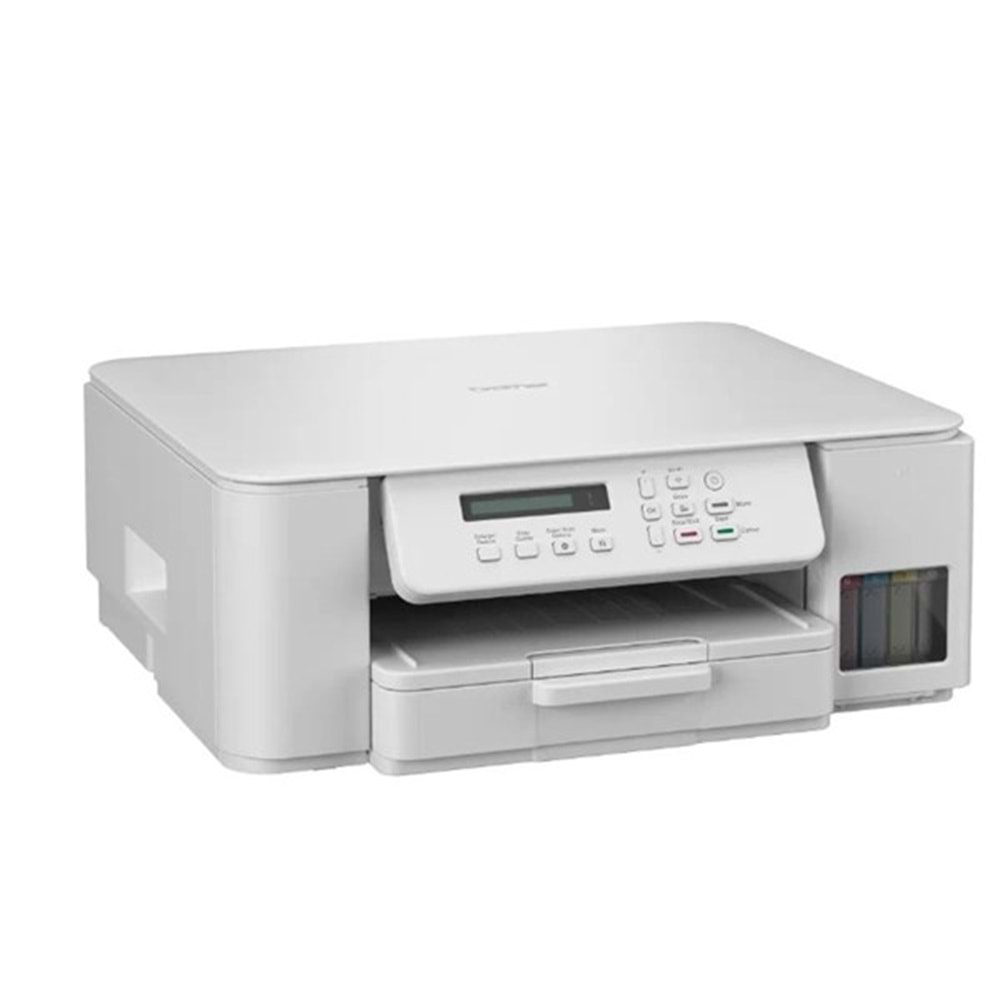 BROTHER A4 Renkli DCP-T536DW Çok Fonksiyonlu Dublex Yazıcı Tarayıcı Fotokopi Beyaz USB 2.0,Kablosuz Tanklı