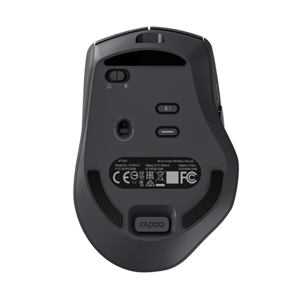 RAPOO MT550L 12764 Multi-Mode Kablosuz Mouse Black