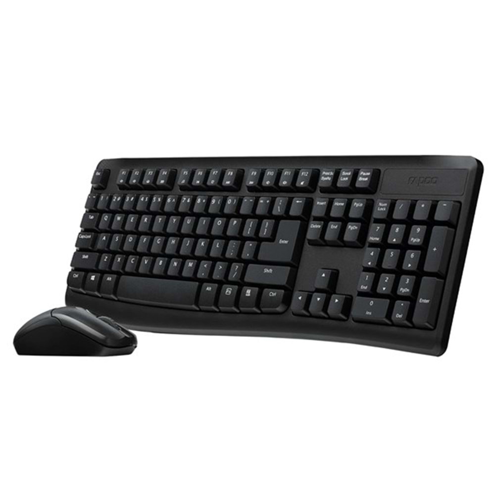 RAPOO X1800 PRO Kablosuz Klavye Mouse Set Siyah