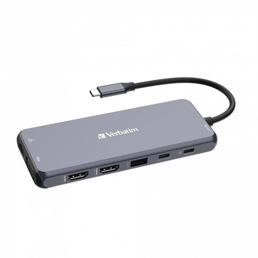 VERBATIM 14port CMH-14 USB-C Pro Çok Bağlantı Noktalı Dock