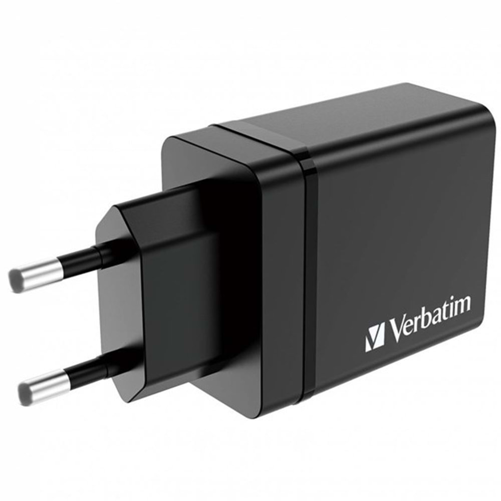 VERBATIM CHR-30EU1 30W 4 Bağlantı Noktalı USB Duvar Şarj Cihazı - Siyah