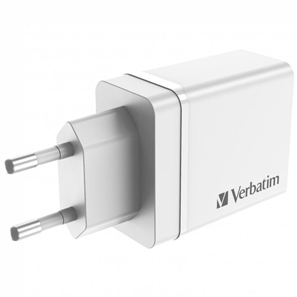 VERBATIM CHR-30EU2 30W 4 Bağlantı Noktalı USB Duvar Şarj Cihazı - Beyaz