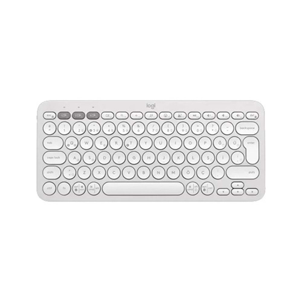 LOGITECH Pebble Keys 2 K380s 920-011860 Bluetooth Klavye Beyaz 