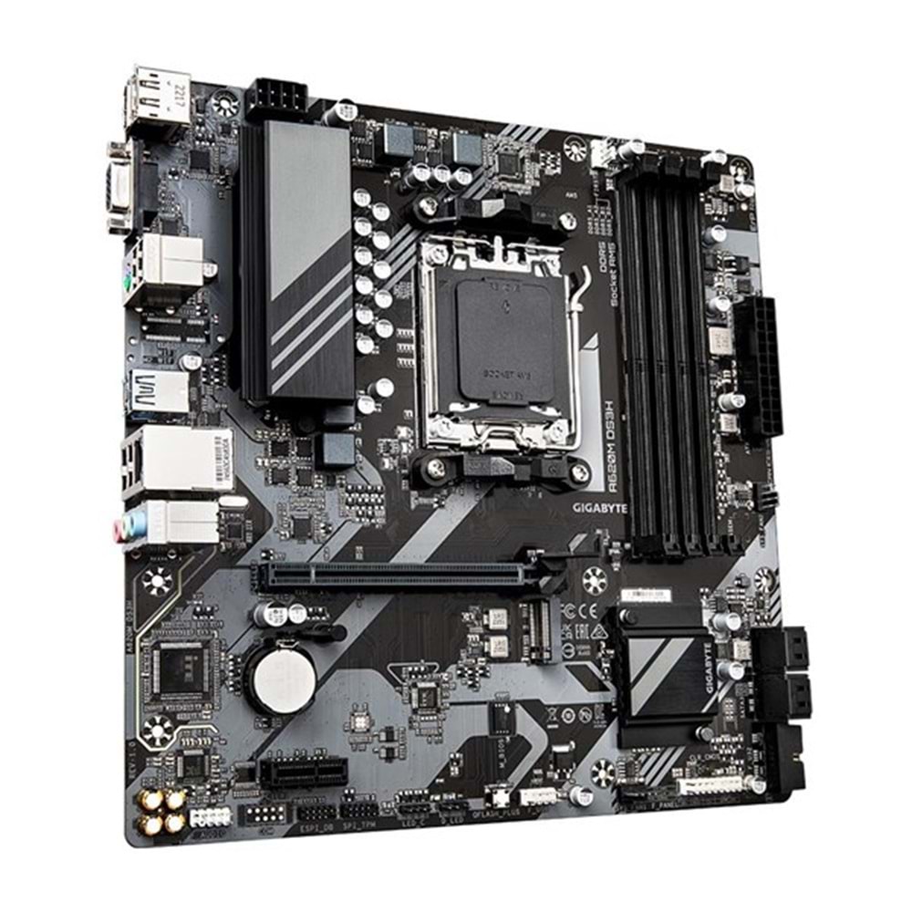 GIGABYTE A620M-DS3H DDR5 HDMI DP PCIe 16X v4.0 AM5 mATX