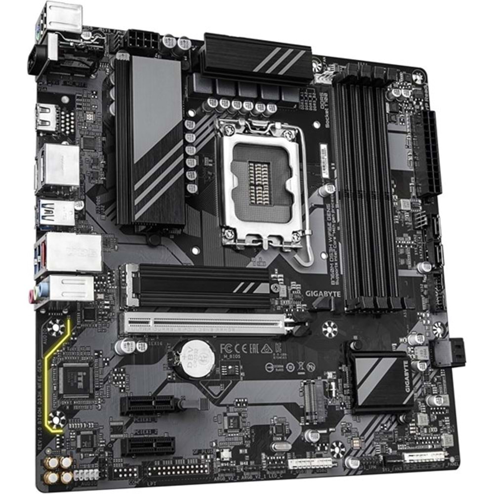 GIGABYTE B760M DS3H WIFI6E GEN5 DDR5 HDMI-DP TYPEC PCIE 5.0 1700P MATX
