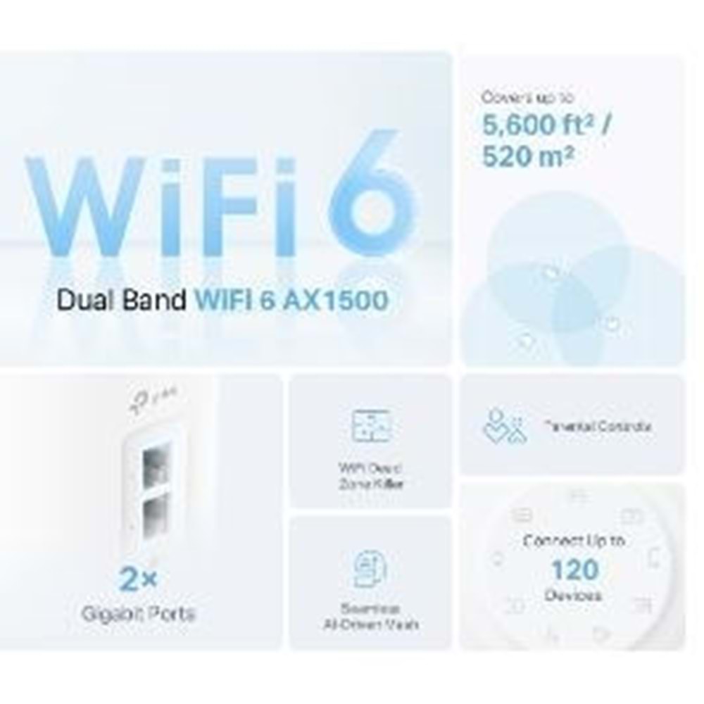 TP-LINK DECO-X10-1P AX1500 MESH ROUTER