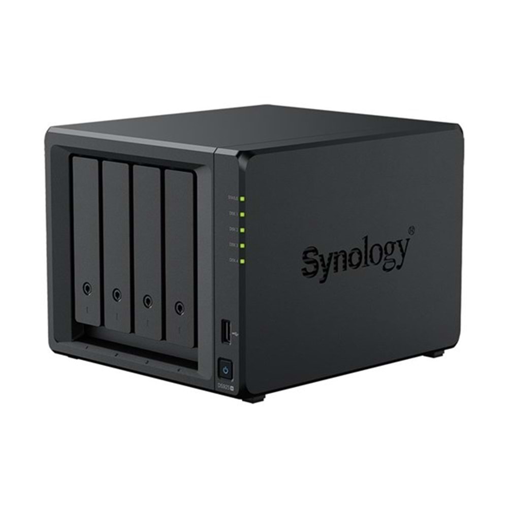  SYNOLOGY DS925-4G PLUS RYZEN V1500B-4GB RAM- 4-diskli Nas Server (Disksiz) 