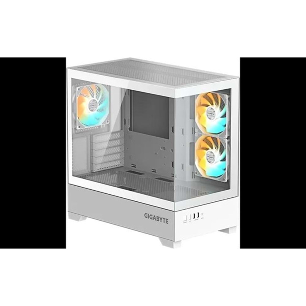 GIGABYTE GB-C201PI PANORAMIK GAMING MID-TOWER PC KASASI BEYAZ 360MM SIVI SOĞUTUCU DESTEĞİ