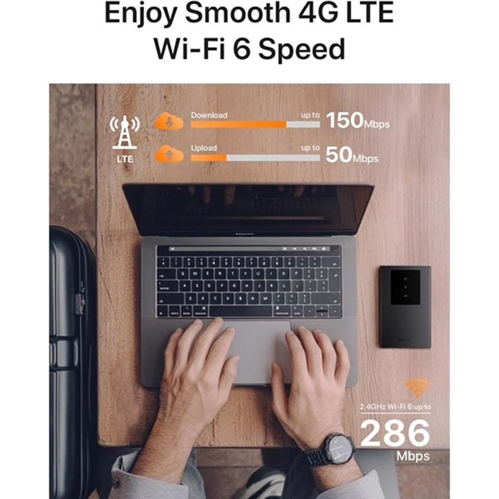 TENDA MF3 4G LTE WIFI6 BATARYALI TAŞINABİLİR MOBİL ROUTER