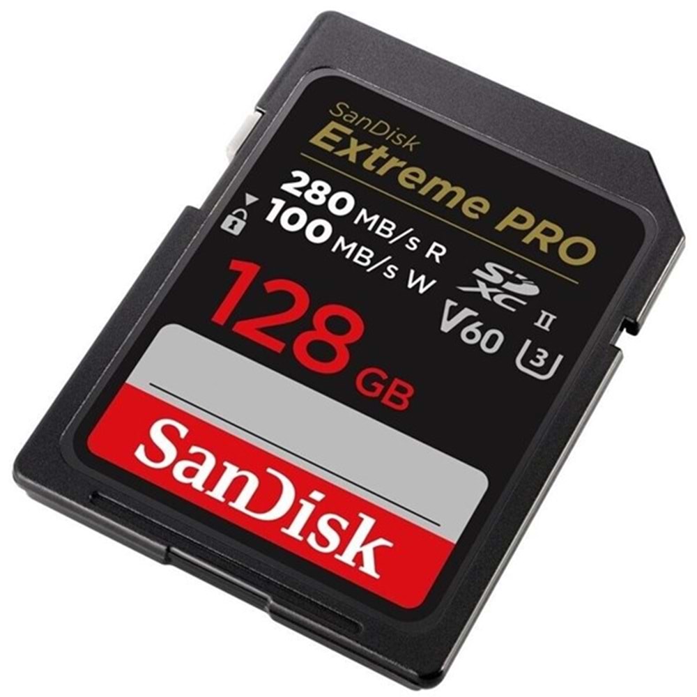 SANDISK 128GB EXTREME PRO SDSDXDM-128G-GN4IN V90 SDXC HAFIZA KARTI