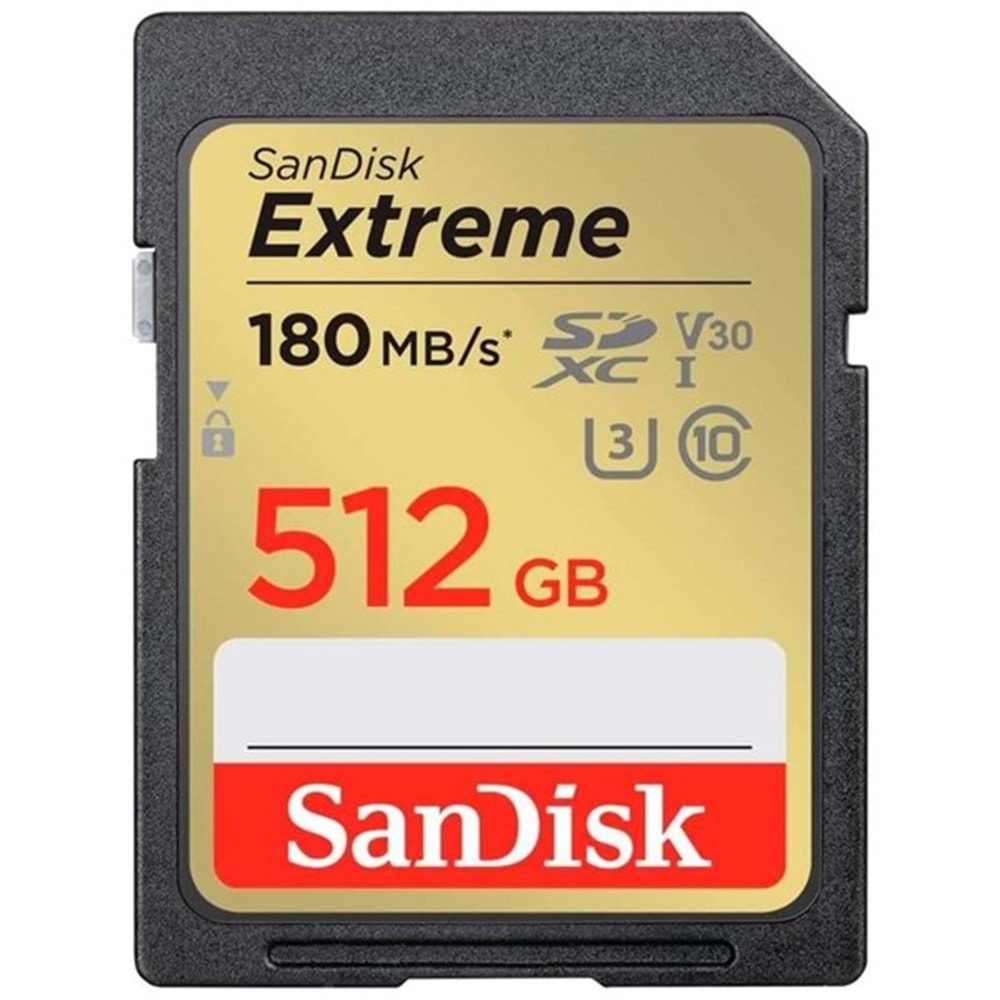 SANDISK 512GB EXTREME SDSDXVV-512G-GNCIN V30 SDXC HAFIZA KARTI 