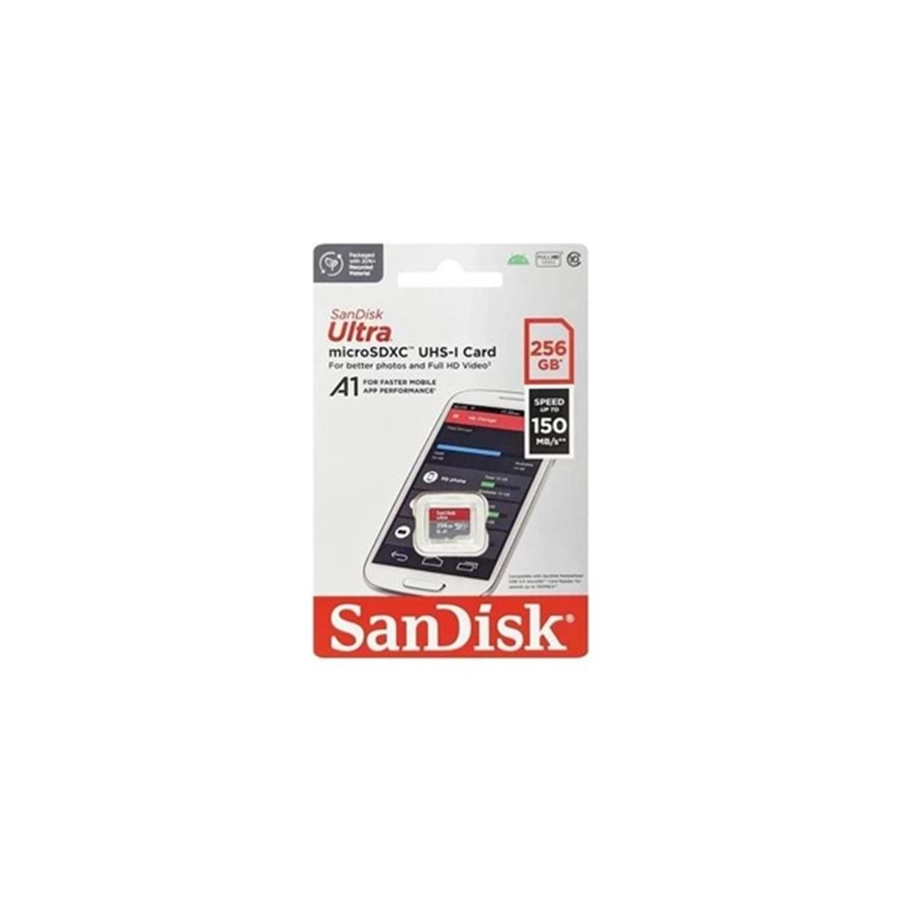 SANDISK 256GB ULTRA SDSQUAC-256G-GN6MN MICRO-SD HAFIZA KARTI