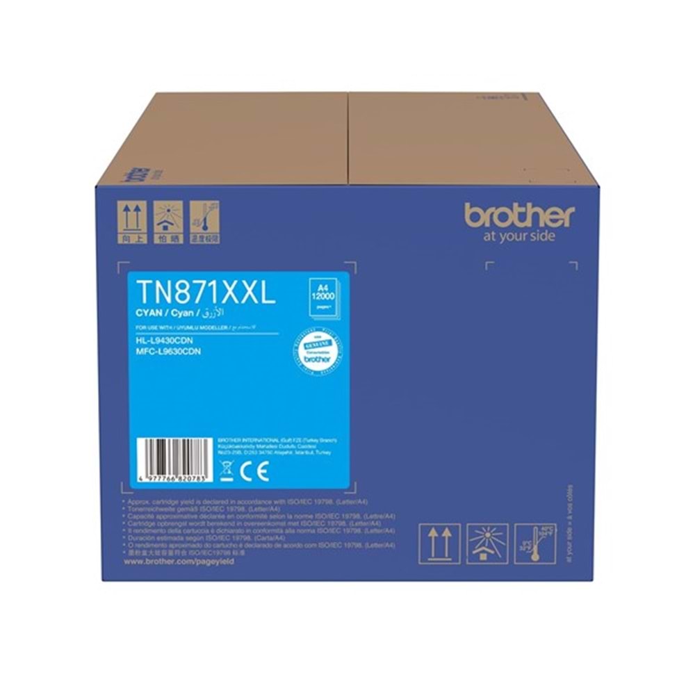 BROTHER TN871XXLC 12.000 Sayfa Mavi Toner