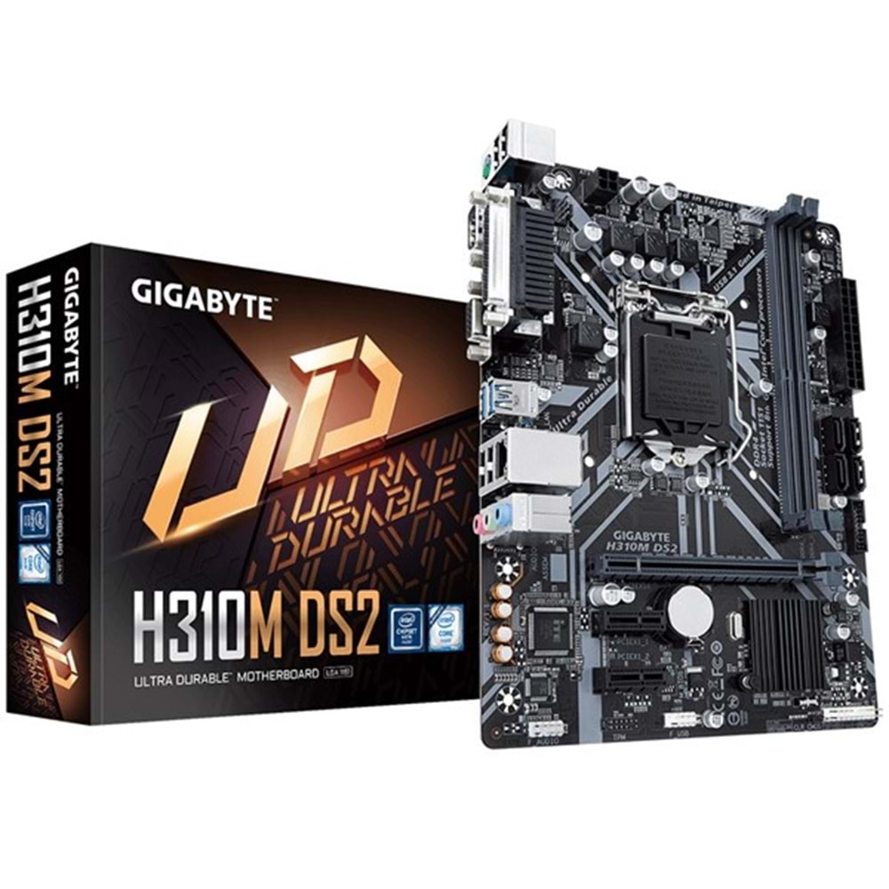 GIGABYTE H310M-DS2 DDR4 PCIe 16X v3.0 1151p v2 mATX