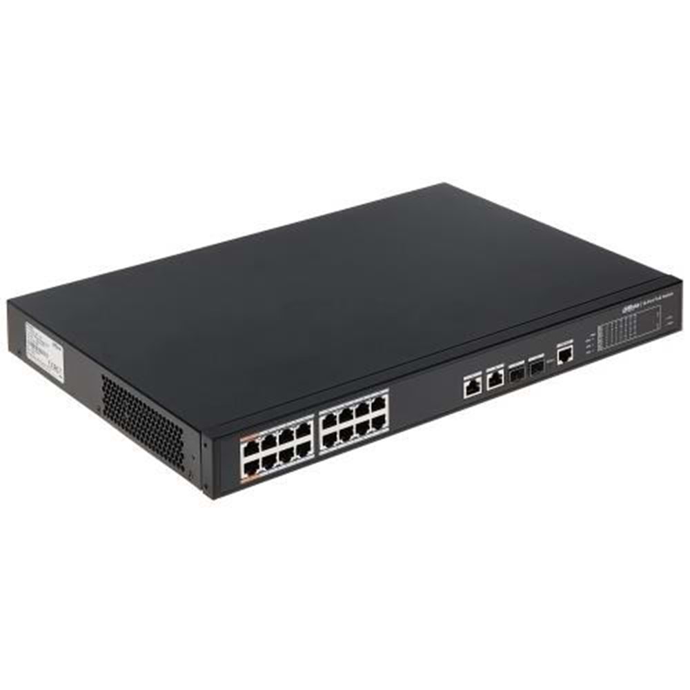 DAHUA 16port 240w FULL PoE PFS4218-16ET-240-V2 GIGABIT 2X SFP Yönetilebilir Switch	