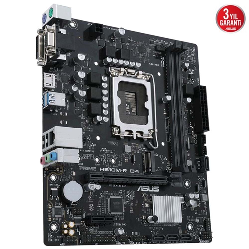 ASUS PRIME H610M-R DDR4 HDMI-DVI PCIE 4.0 1700p mATX