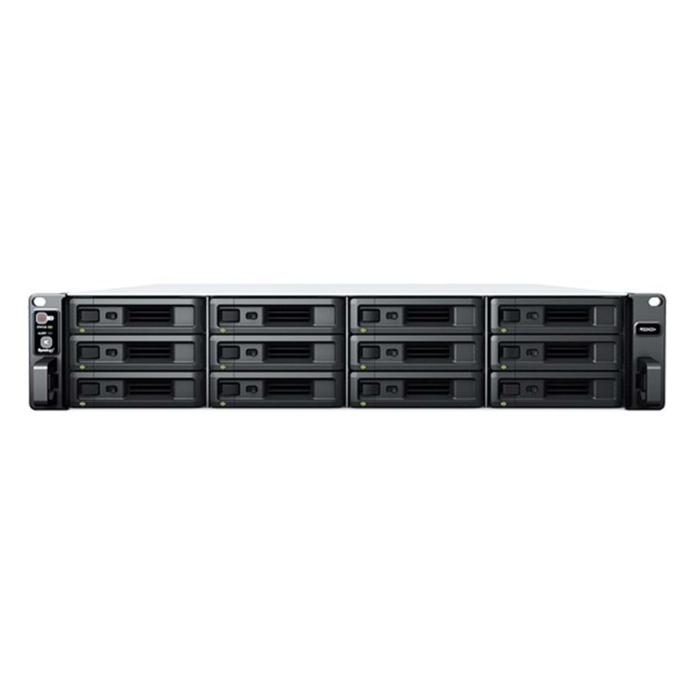 SYNOLOGY RS2423 PLUS RYZEN V1780B-8GB RAM-12-diskli RACK NAS SUNUCU (DİSKSİZ) 