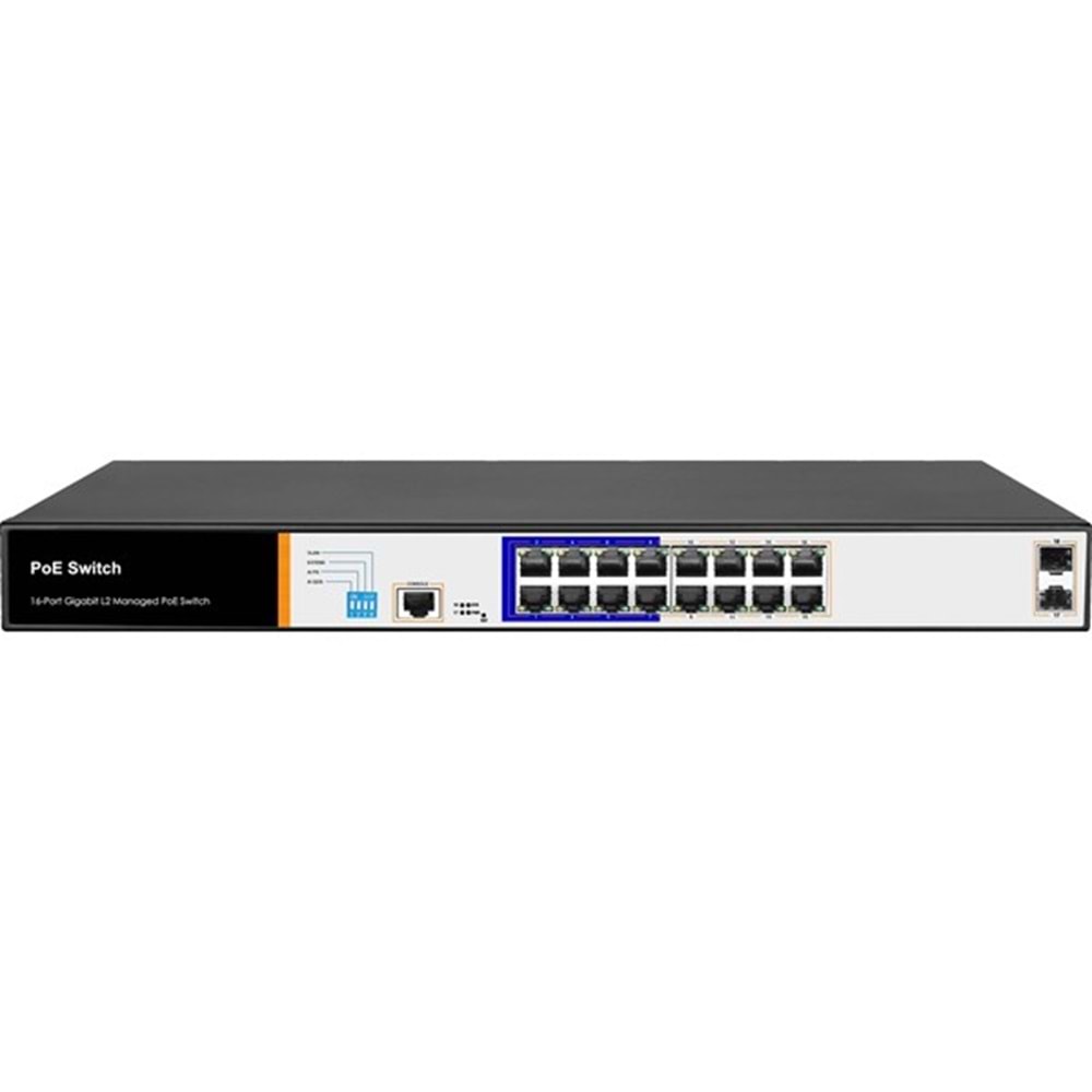 FOREDGE 16port POE PS3016GS GIGABIT 2-SFP 150W YÖNETİLEBİLİR SWITCH