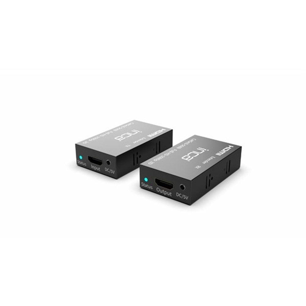 INCA 1port IEX-60 1port HDMI (giriş) 1port Ethernet (Cat6) HDMI Repeater 60metre mesafeye kadar