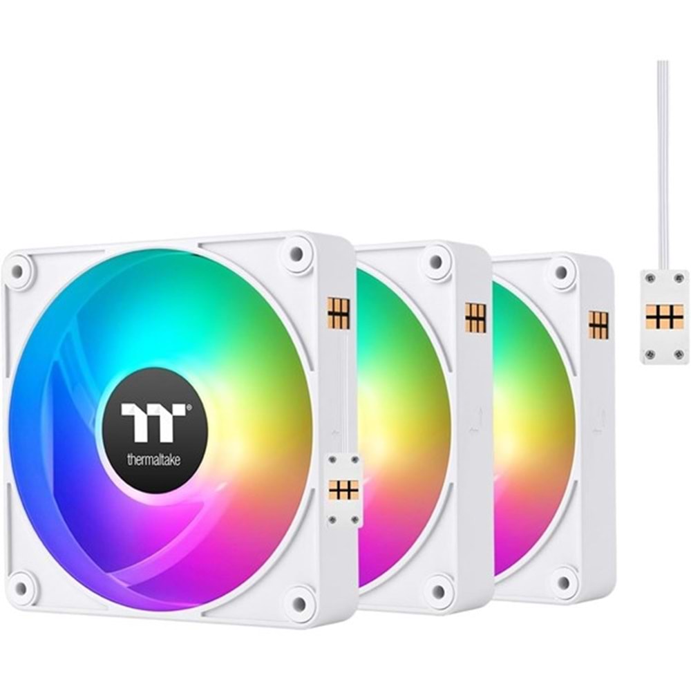 THERMALTAKE CT120 EX Beyaz Reverse CL-F194-PL12SW-A ARGB Manyetik Modüler Fan Kiti 3-lü paket