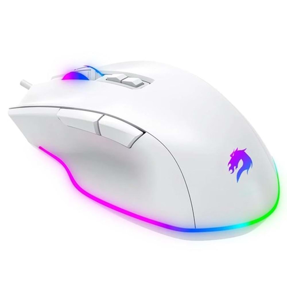 GAMEBOOSTER M16 Myth 12800dpi RGB Aydınlatmalı Beyaz Profesyonel Gaming Mouse