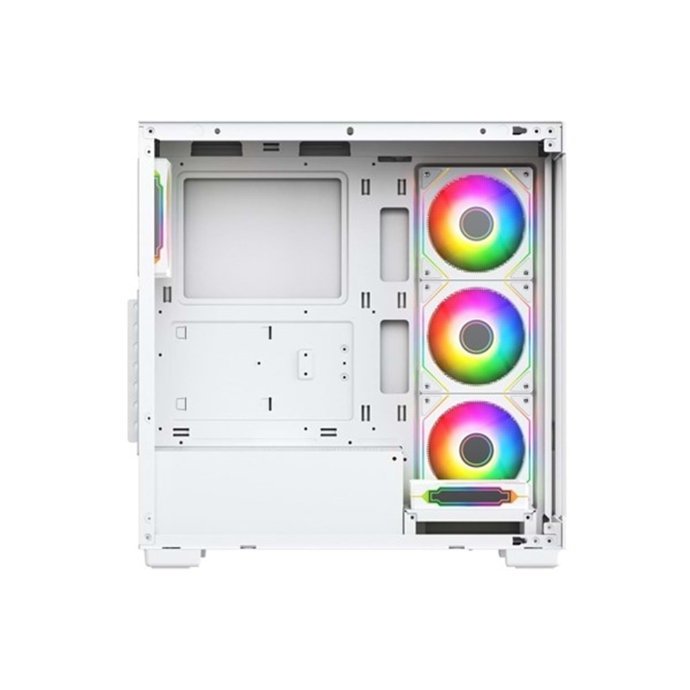 GAMEBOOSTER 750W 80+ BRONZE A7505W 5-FANLI GAMING MID-TOWER PC KASASI BEYAZ