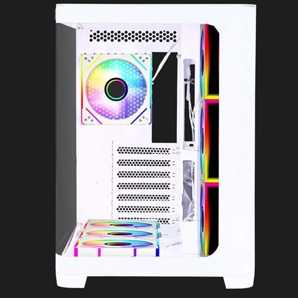 GAMEBOOSTER GB-G2852W 7-FANLI GAMING MID-TOWER PC KASASI BEYAZ