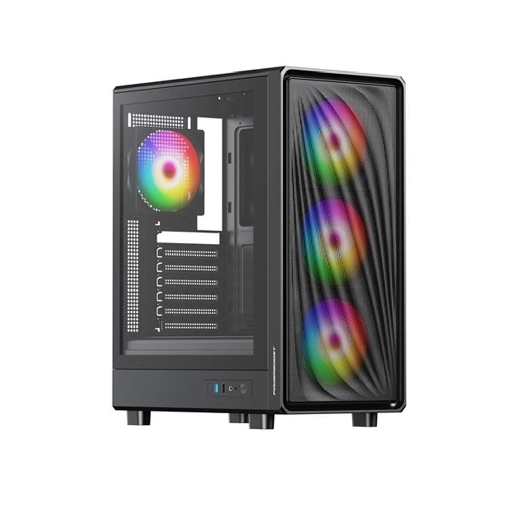 POWERBOOST 650W 80+ BRONZE PBA5065B-650W GAMING MID-TOWER PC KASASI