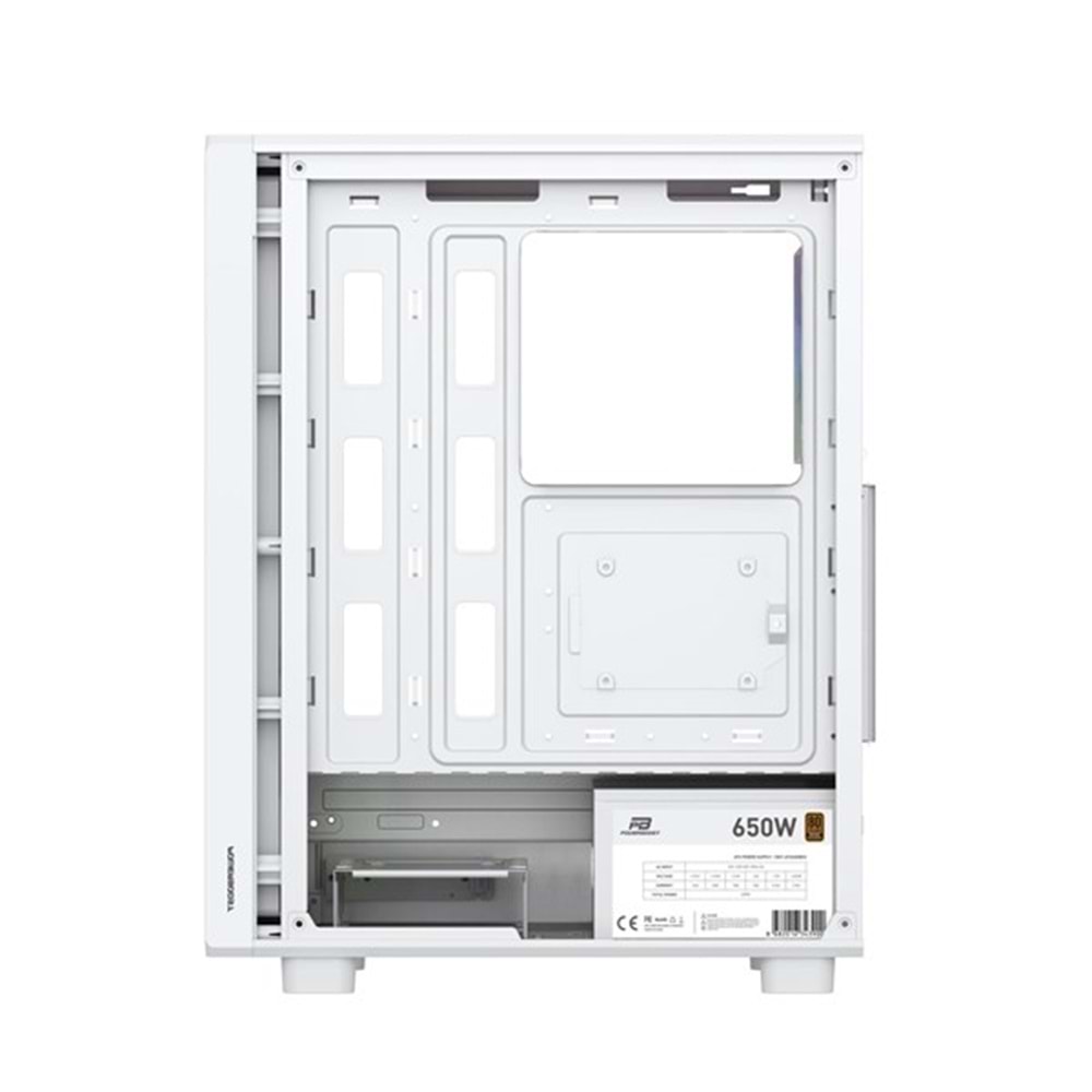 POWERBOOST 650W 80+ BRONZE GAMING MID-TOWER PC KASASI BEYAZ