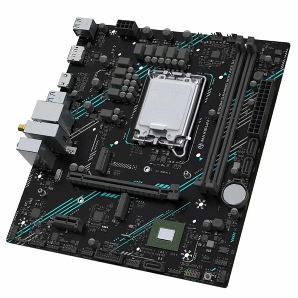 MAXSUN B760M GAMING WIFI6E ACE DDR5 HDMI PCIE 5.0 1700P MATX