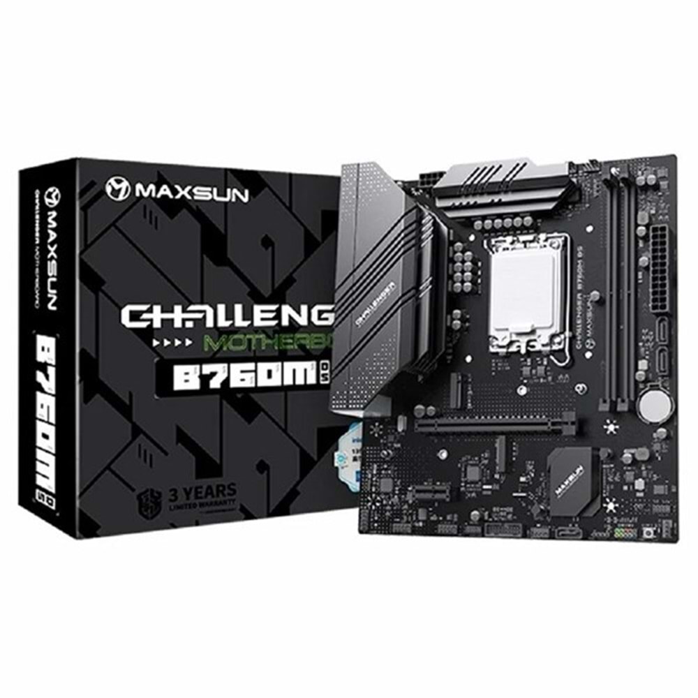 MAXSUN CHALLENGER B760M-N D5 V2 DDR5 HDMI PCIE 4.0 1700P MATX