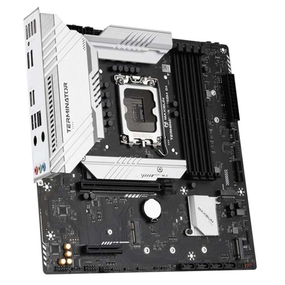 MAXSUN TERMINATOR B760M DDR4 HDMI-DP PCIE 4.0 1700P MATX