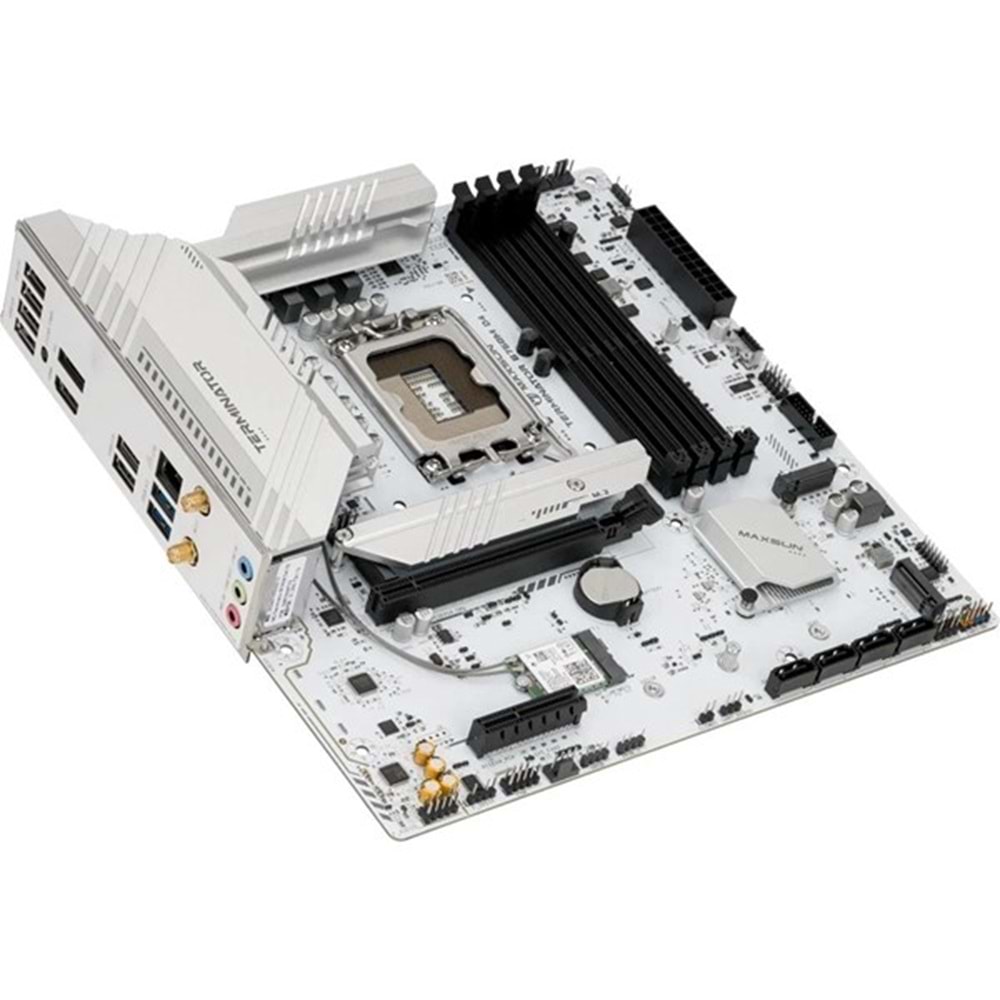MAXSUN TERMINATÖR B760M D4 ICE DDR4 HDMI-DP PCIE 4.0 1700P MATX BEYAZ
