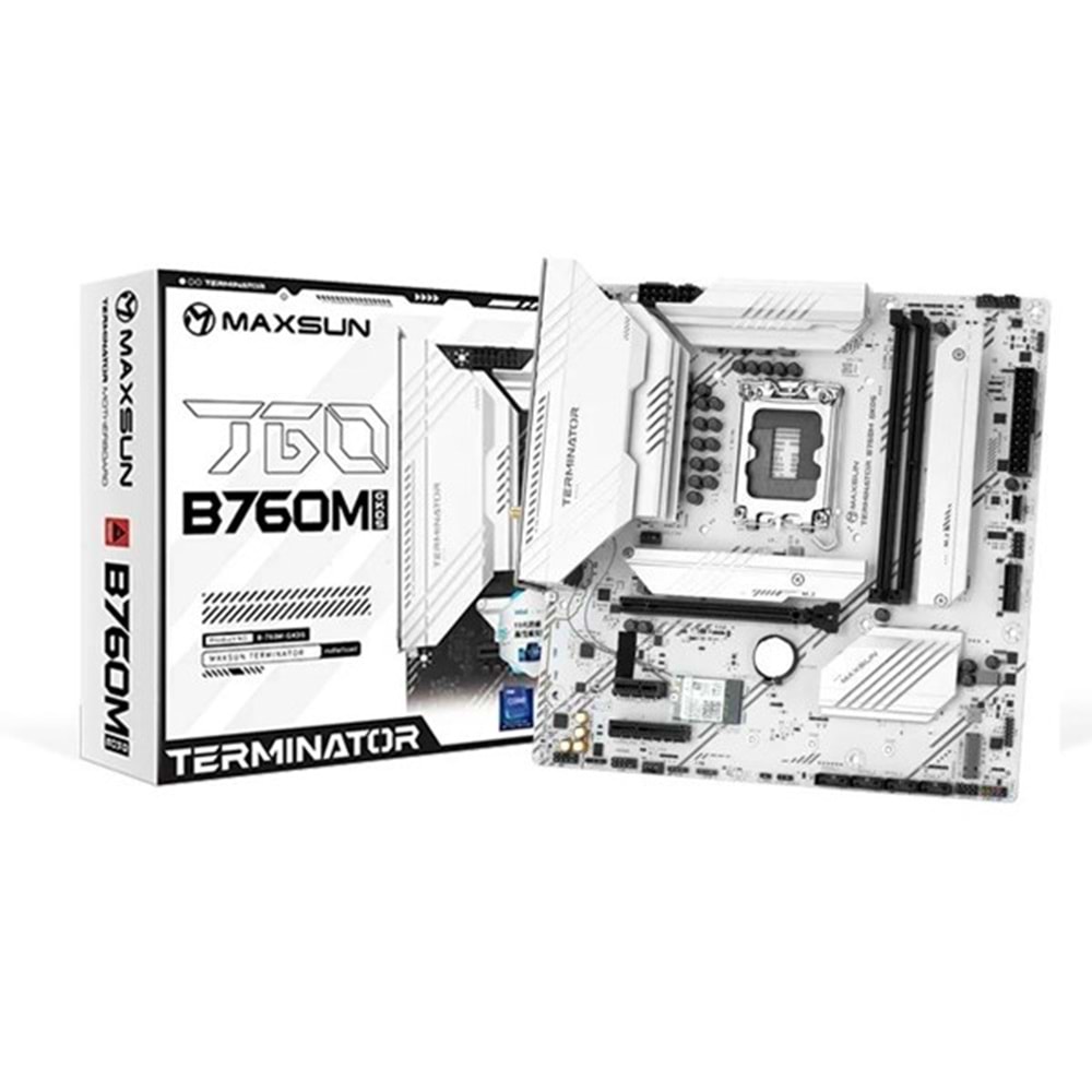 MAXSUN TEMINATÖR B760M GKD5 ICE DDR5 HDMI-DP PCIE 5.0 1700P MATX