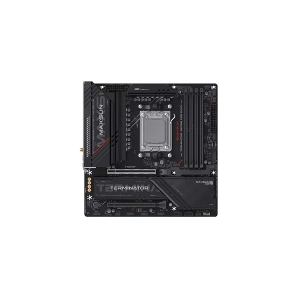 MAXSUN TERMINATÖR B850M PRO DARK WIFI7 DDR5 HDMI-DP TYPEC PCIE 5.0 1851P MATX