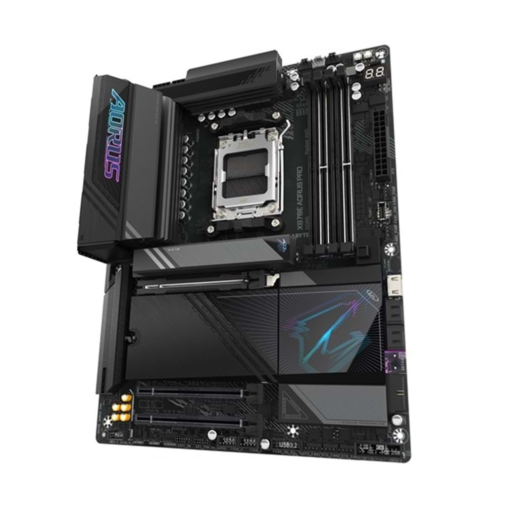 GIGABYTE X870E AORUS PRO WIFI7 DDR5 HDMI-DP USBC PCIE 5.0 AM5 ATX