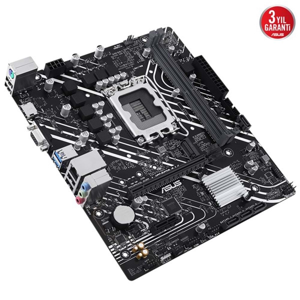 ASUS PRIME H610M-K DDR5 M2 PCIe NVME HDMI PCIe 16X v4.0 1700p mATX	