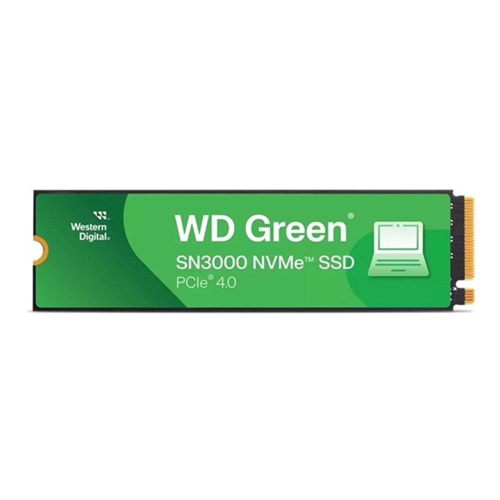 WD 2TB GREEN SN3000 WDS200T4G0E-00CPS0 5000-4200MB/s M2 NVME GEN4 DİSK